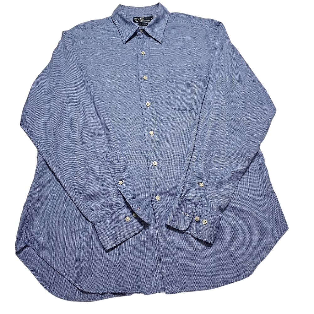 Polo Ralph Lauren Andrew Men's Button-Down Oxford Dress Shirt 16 1/2 (34/35)